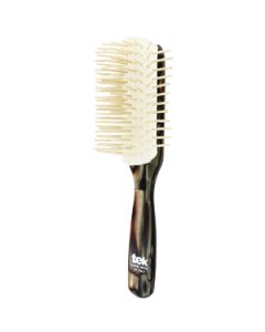 Big disassembled brush with long wooden pins nacre