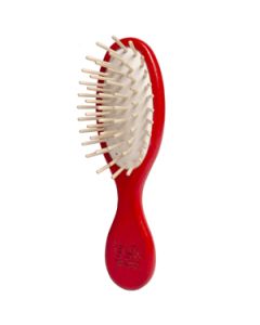 Little oval purse brush red