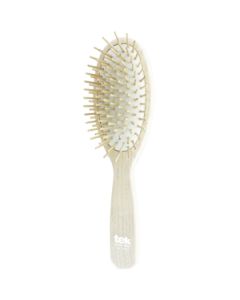 Big oval brush in lacquered white