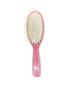 Big oval brush in lacquered pink