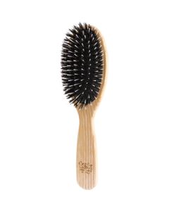 Big oval pneumatic brush with ecological bristles and nylon