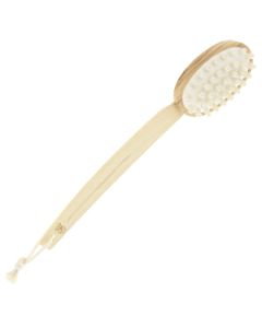 Massage brush with removable handle