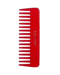 Small comb with wide teeth red