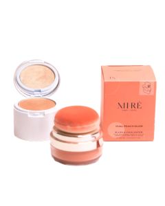 Dual Peach Glow Blush + Highlighter
